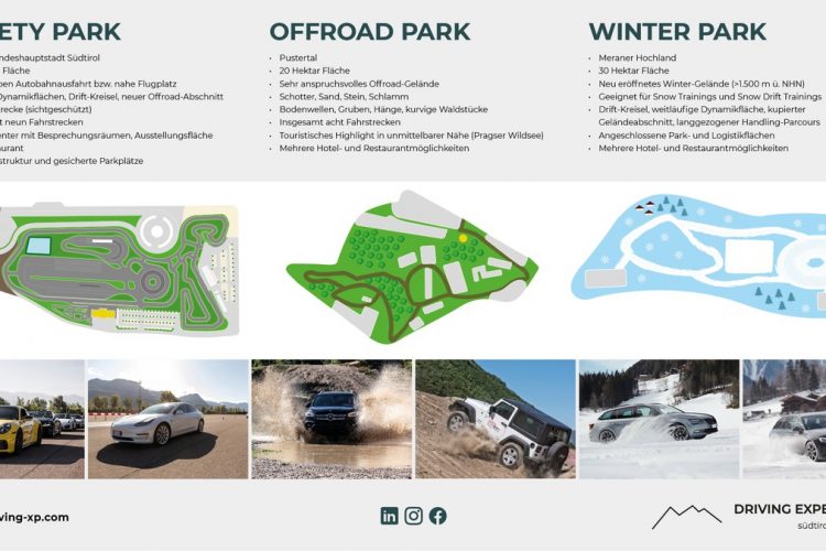 Neuer Winter Park im Meraner Hochland erweitert Angebotsportfolio von Driving Experience Südtirol auf die Bereiche Onroad, Offroad und Snow