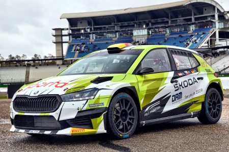 Deutscher Rallye-Meister Marijan Griebel fährt Škoda Fabia RS Rally2 in der DTM